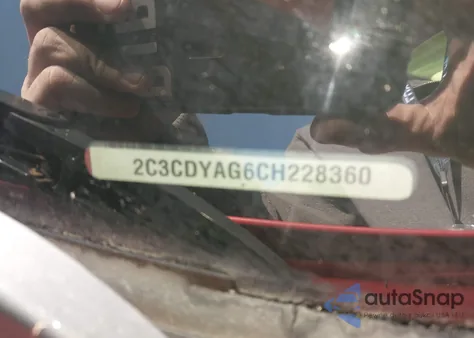 2012 Dodge Challenger Sxt из США, поврежденный, VIN 2C3CDYAG6CH228360